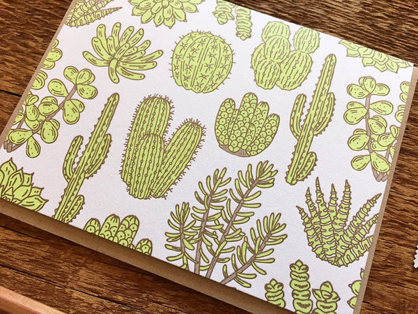 Cacti & Succulents Card: Single Card
