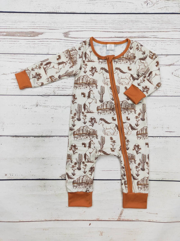 Baby Western Rodeo Zip Sleeper: 2T