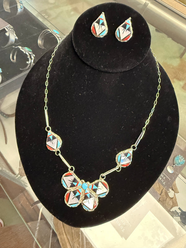 Southwest Zuni Inlay Set