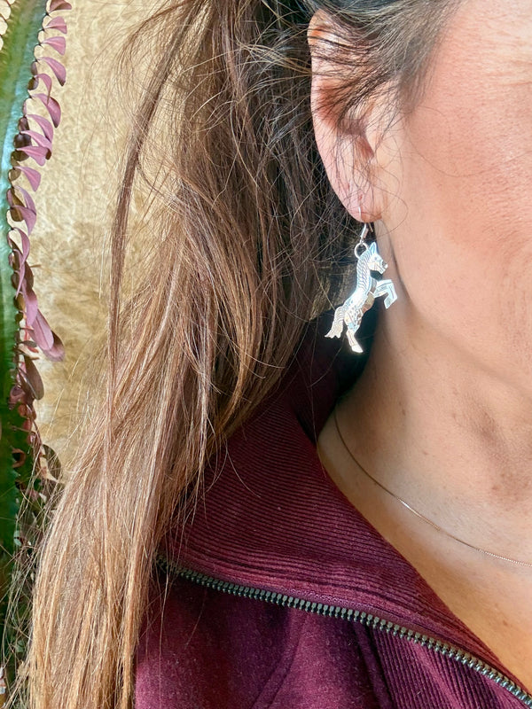 Wildhorse Silver Dangle Earrings