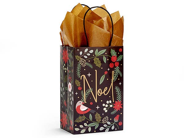 Holiday Christmas Gift Bag - Size 6.5x3.5x6.5"