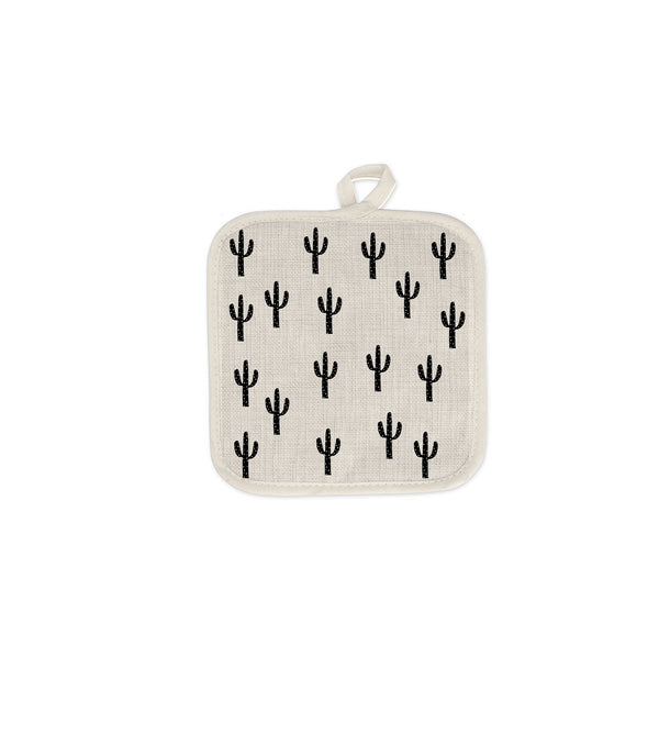 White and Black Saguaro Oven Mitt: RIGHT
