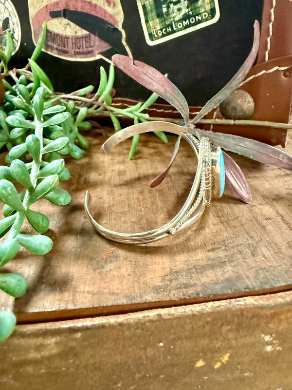 Turquoise Twisted Cuff