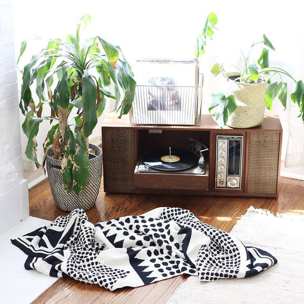 Adobe Boho Geometric Throw Blanket - Cozy, Southwest/Aztec: Standard 50"x60"
