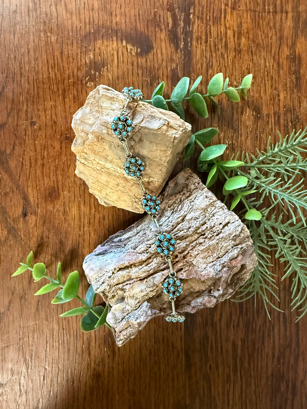 Cluster Link Turquoise Bracelet