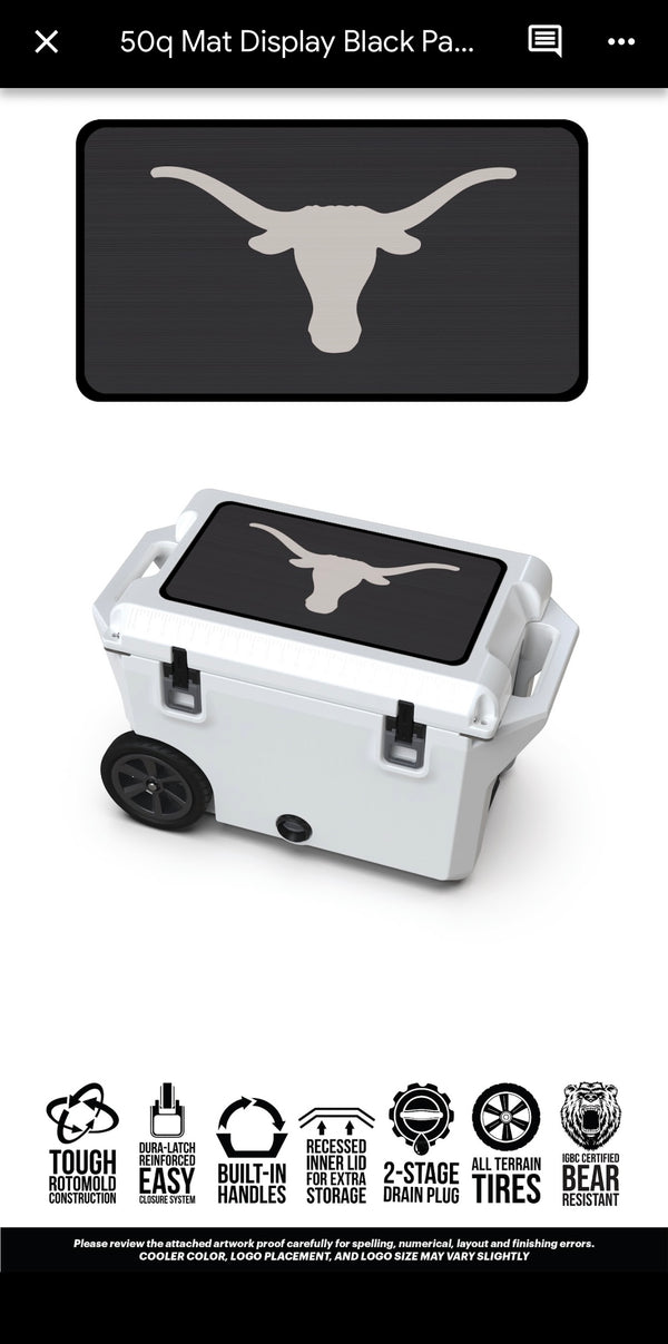 Wyld Gear Cooler - 50quart Custom Logo