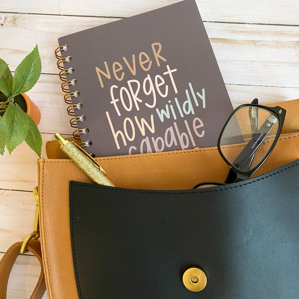 Wildly capable notebook | Self care journal