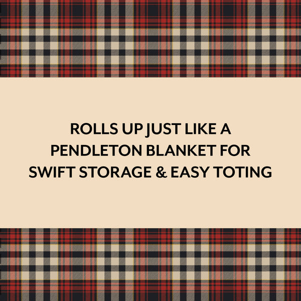 Pendleton Red Black Check Pattern Chess & Checkers