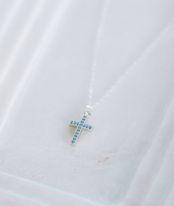 Stevie Cross Necklace: Gold