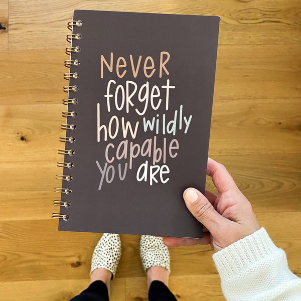 Wildly capable notebook | Self care journal