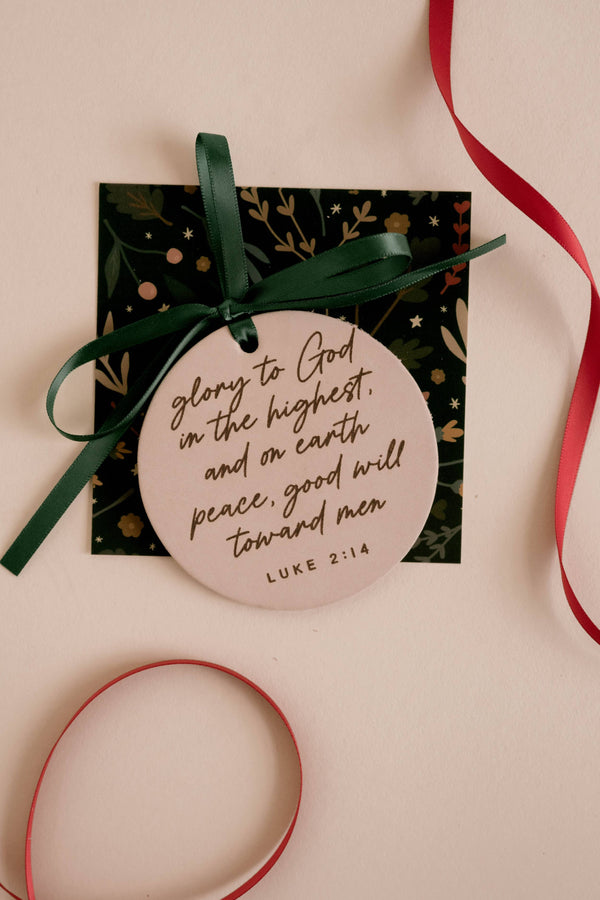 Glory To God Ornament I Christian Faith