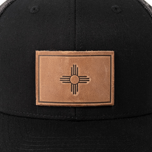 Hat - New Mexico Zia | Leather Patch: Navy