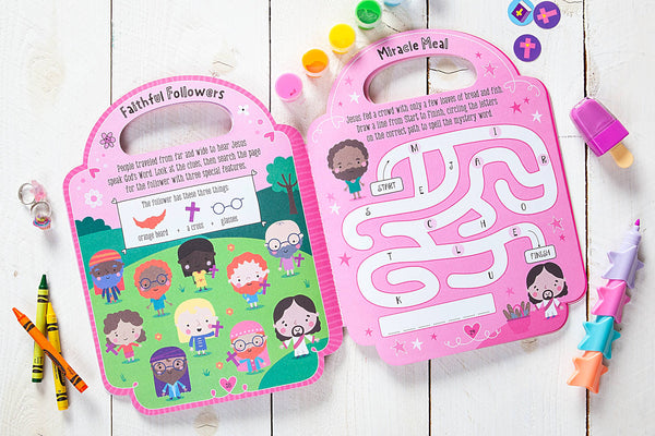 My Pretty Pink Bible Activity Book (Ages 3+, Summer Reading)