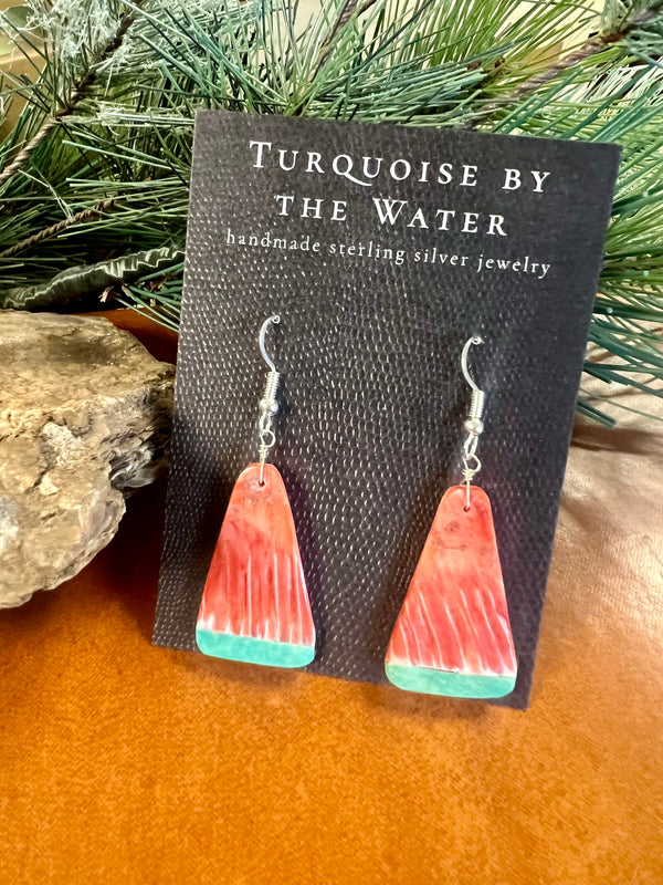 Red & Turquoise Dangle - Style 8
