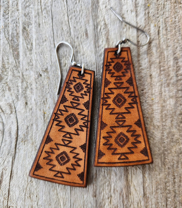 Handmade Leather Earrings - AZ Dangles