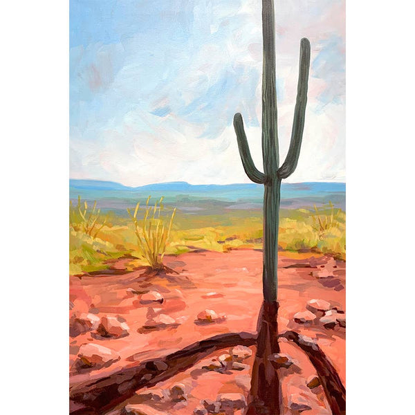 Saguaro Limited Edition Art Print: 8"x12" (matted to 11"x17")