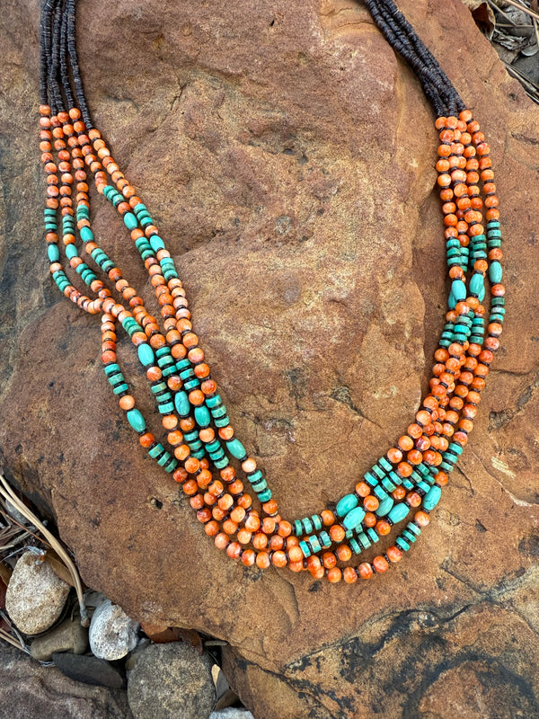 Set - Spiney Oyster Necklace & Earrings