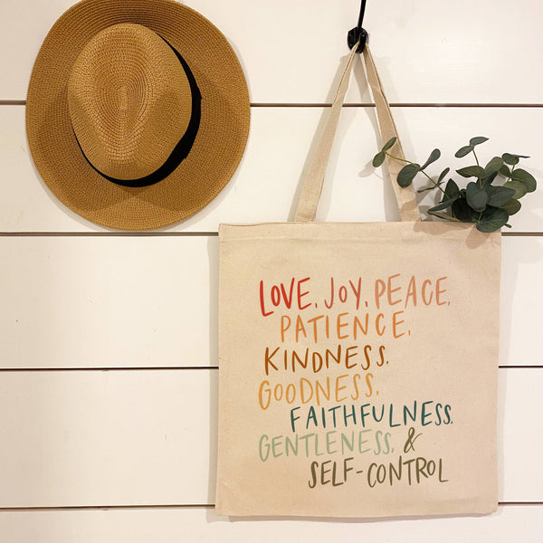 Canvas tote bag | Reusable bag | Fruit of the Spirit