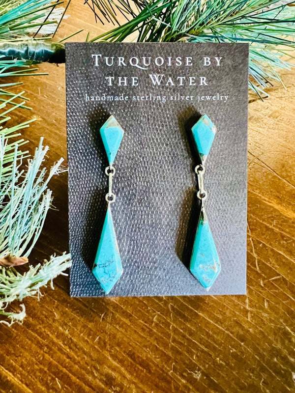 B.Slim Turquoise Dangles