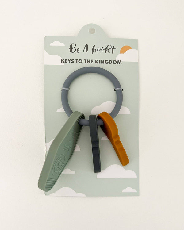 Keys to the Kingdom Silicone Teether | Catholic Baby - Keys to the Kingdom