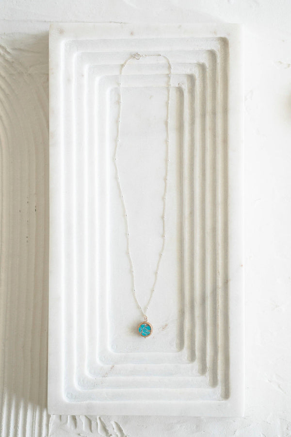 Veda Mosaic Turquoise Necklace
