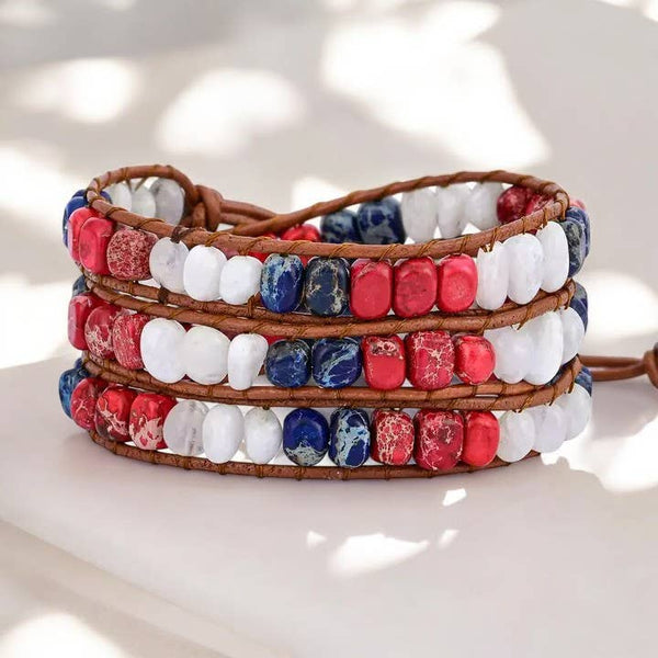 Freedom Light Wrap Bracelet Fourth of July