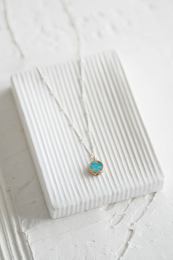 Veda Mosaic Turquoise Necklace