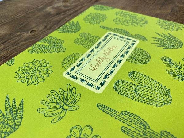 Cactus Weekly Fill-In Planner