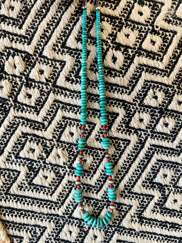 Kingman & Coral Necklace