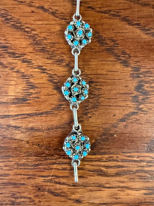 Cluster Link Turquoise Bracelet