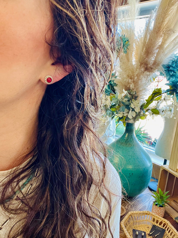 Spiney Red Studs