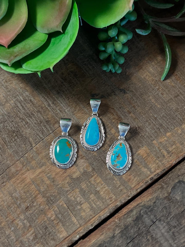 Turquoise Kingman Pendant