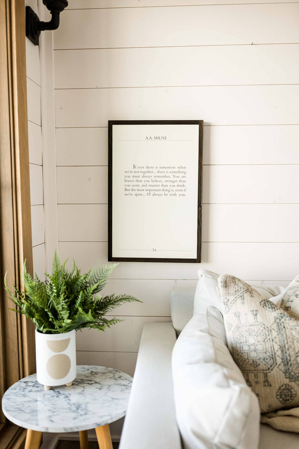 Braver Book Page | Wall Art: Light Brown Frame / 8 inches x 12 inches
