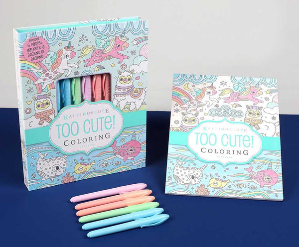 Kaleidoscope: Too Cute! Coloring by: Kit - Paperback; 64 pages / English
