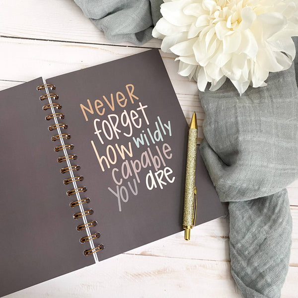 Wildly capable notebook | Self care journal