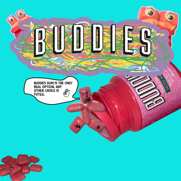 Buddies Gum Salted Watermelon - 8 pack - 30pc Jars
