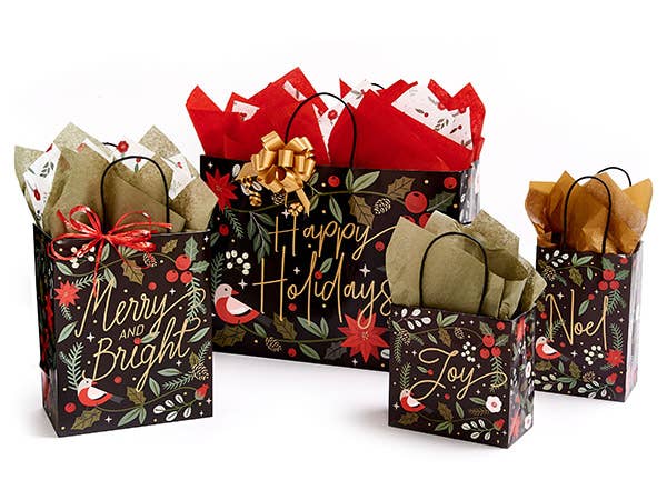 Holiday Christmas Gift Bag - Large / Size: 16x6x12"