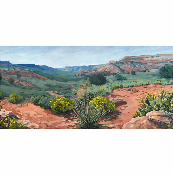 Palo Duro Canyon Art Print: 6"x12" (matted to 11"x17")
