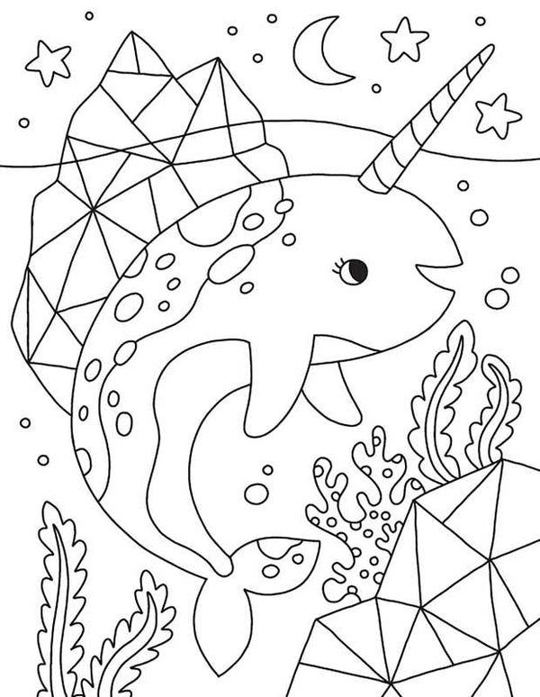 Kaleidoscope: Too Cute! Coloring by: Kit - Paperback; 64 pages / English