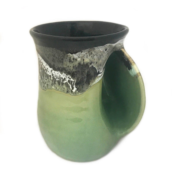 The Original Handwarmer Mug: Island Oasis / Right Hand