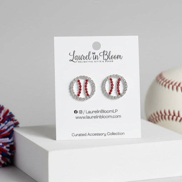 Pitch Perfect Baseball Earrings