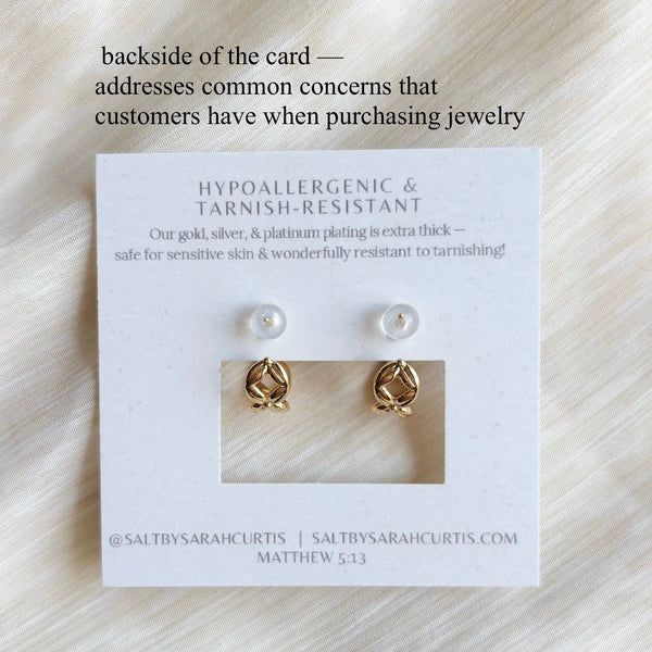SALT - CRISS-CROSS HOOP EARRINGS | gold | stud post hoops