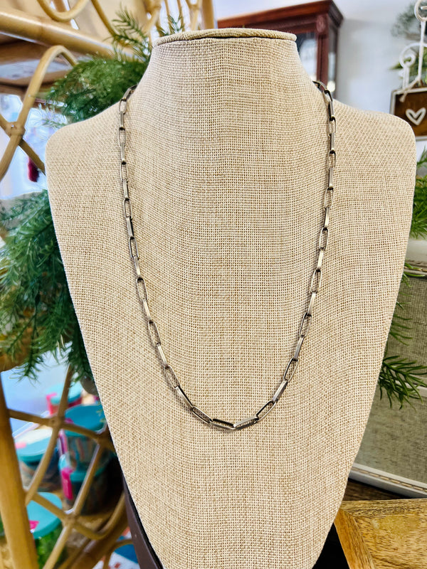 Navajo Silver Chain - 24in