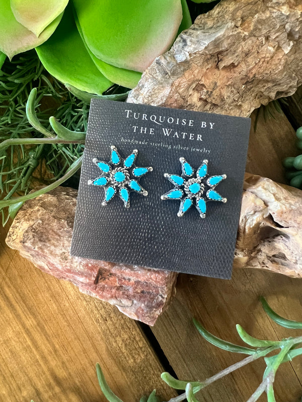 Turquoise Sunshine Studs