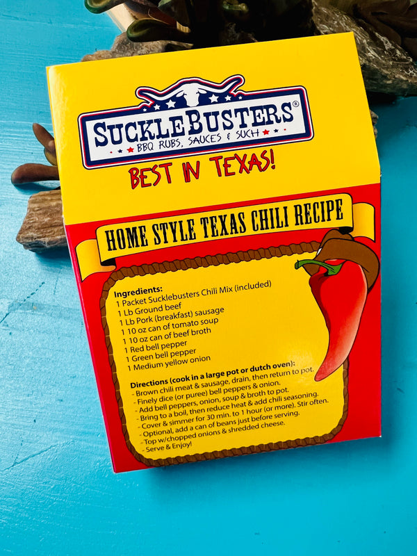 Suckle Busters Seasoning Box - Authentic Texas Chili