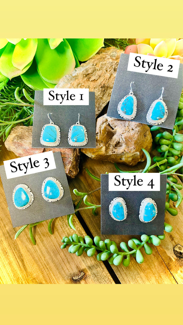 Sonoran Mnt. Turquoise Studs