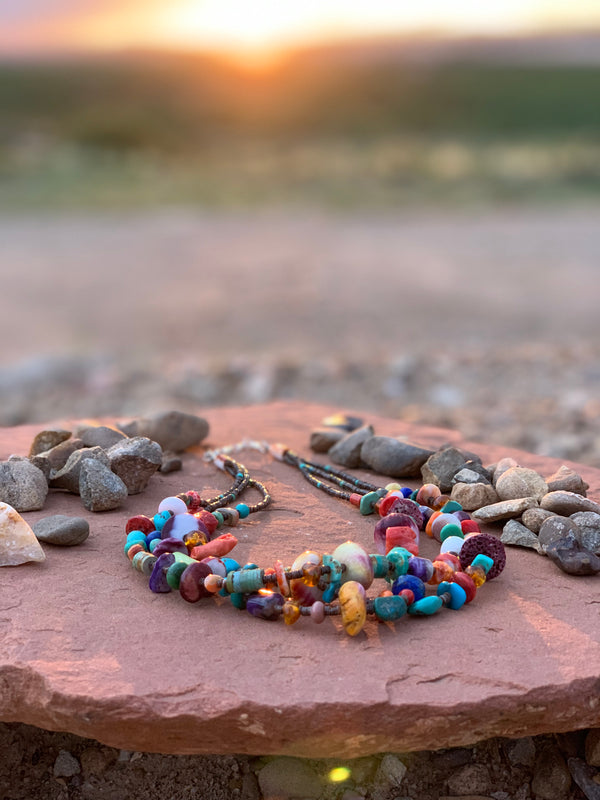 Multi Stone Necklace