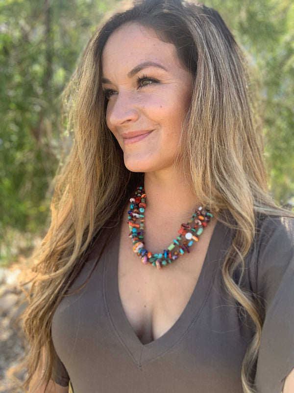 Multi Stone Necklace