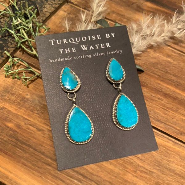 Turquoise Water Dangle Earrings