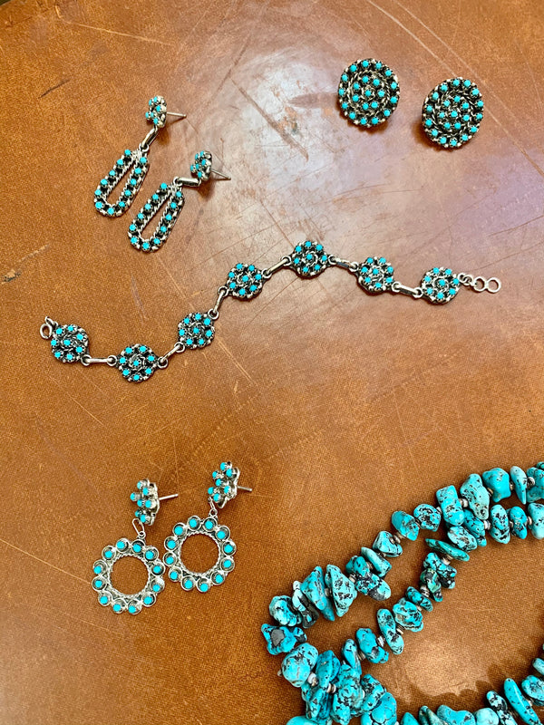 Cluster Link Turquoise Bracelet